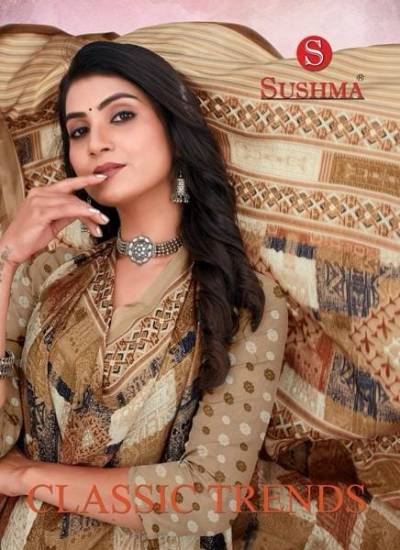 CLASSIC TRENDS BY SUSHMA CRAPE SAREE MANUFACTURER IN INDIA